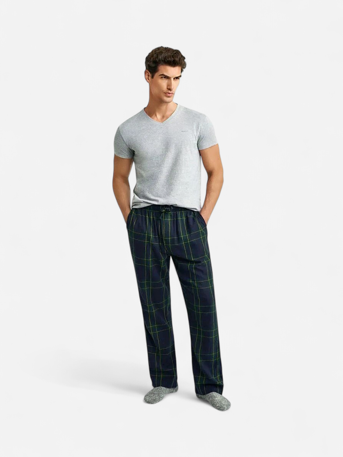 Gant Flannel Pant, sininen kuosi