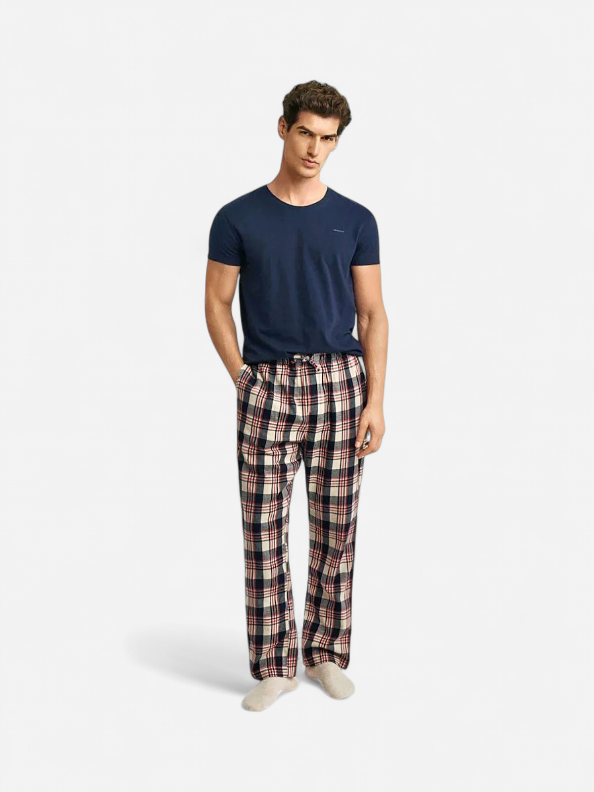 Gant Flannel Pant, punainen ruutu