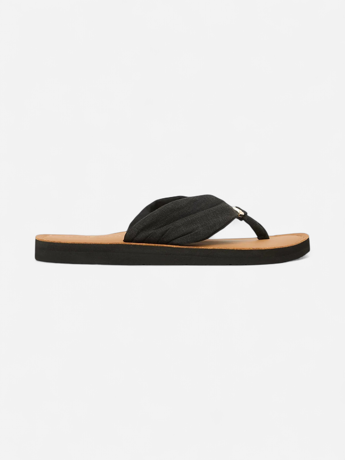 Tommy Hilfiger TH LTR Footbed Summer Sandal, musta