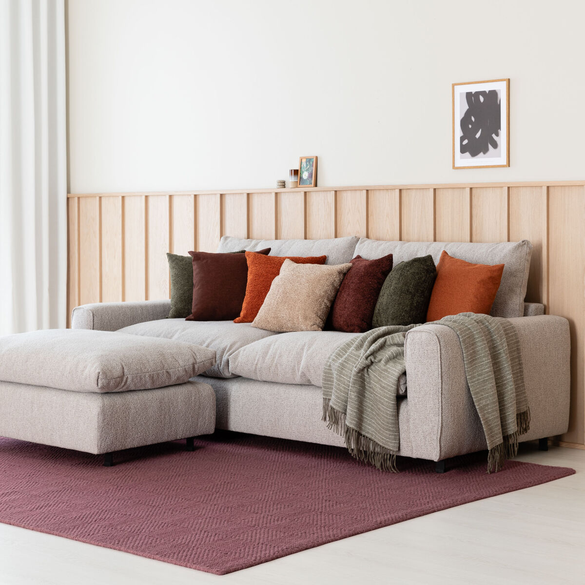 Kumpare villamatto 160x230 cm viininpunainen