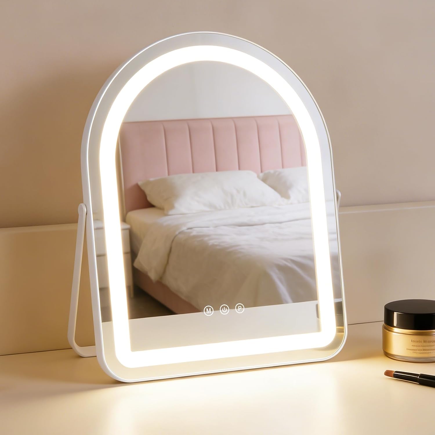 NETTLIFE Hollywood LED-meikkipeili 35x45cm