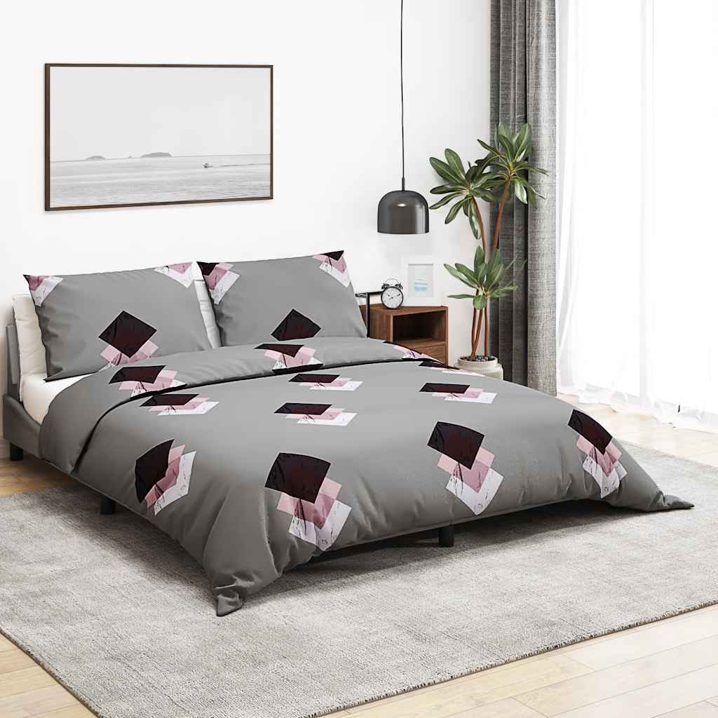 vidaXL Pussilakanasetti monivärinen 240x220 cm puuvilla