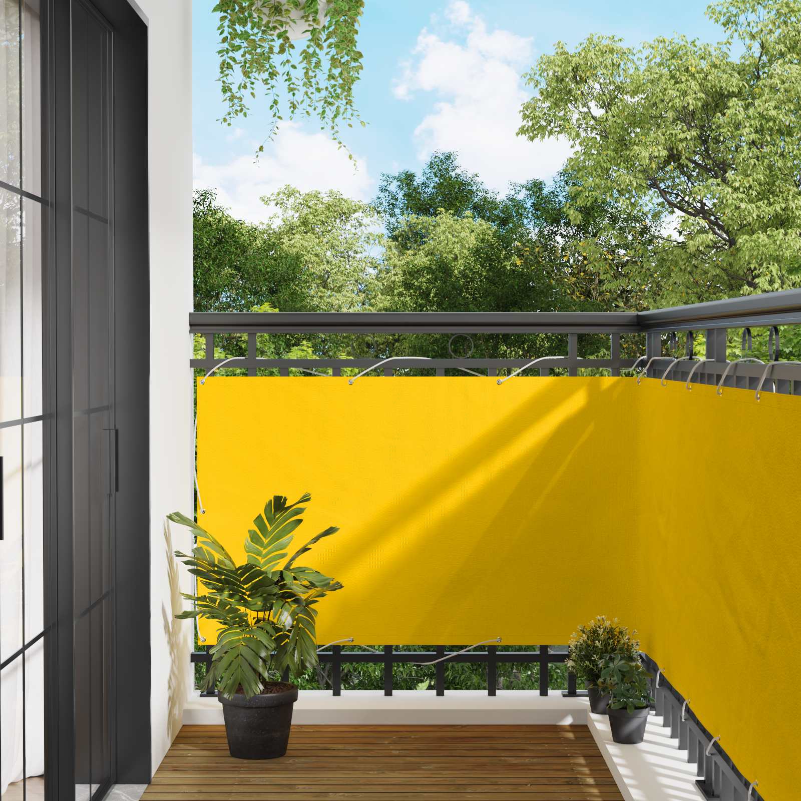 vidaXL Parvekkeen Verho Suorakaide 100 x 200 cm Oxford-kangas