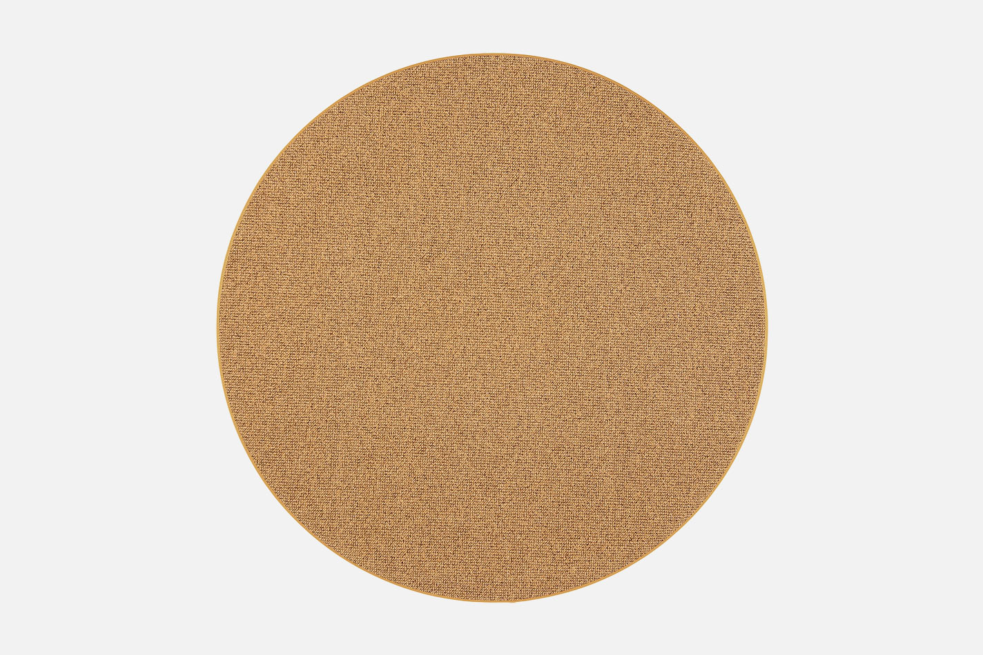 VM Carpet Tweed pyöreä tuftattu polyamidimatto, Ø160cm, keltainen